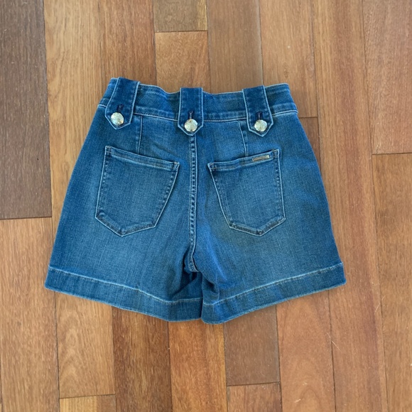 WHBM White House Black Market Mariner's Denim Shorts Medium Wash Sailor 00 - Picture 2 of 3